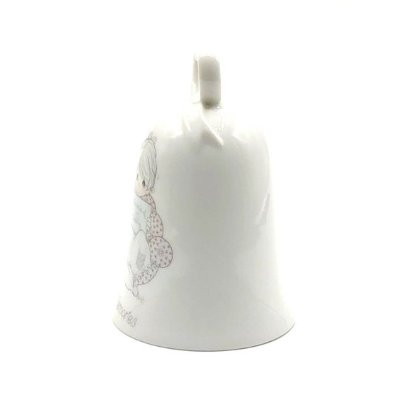 Precious Moments 1985 Porcelain Bell Precious Memories of Our Wedding 4.25"H - Picture 2 of 9